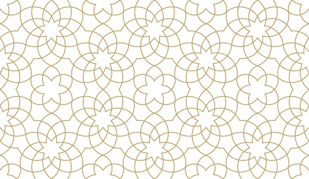 Bezproblemowy wzór geometryczny w autentycznym stylu arabskim