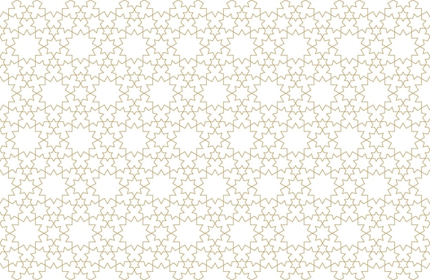 Bezproblemowy wzór geometryczny w autentycznym stylu arabskim