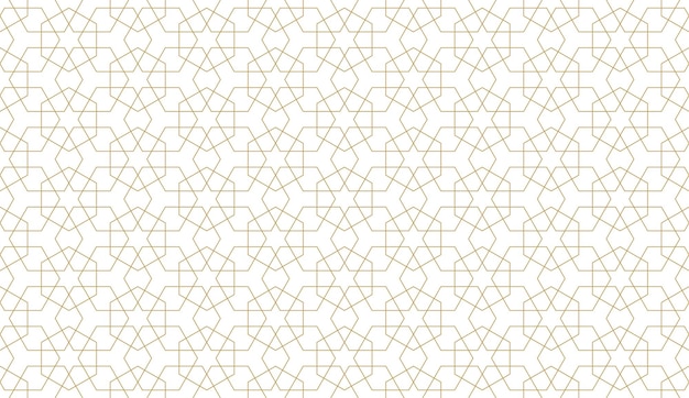 Bezproblemowy wzór geometryczny w autentycznym stylu arabskim
