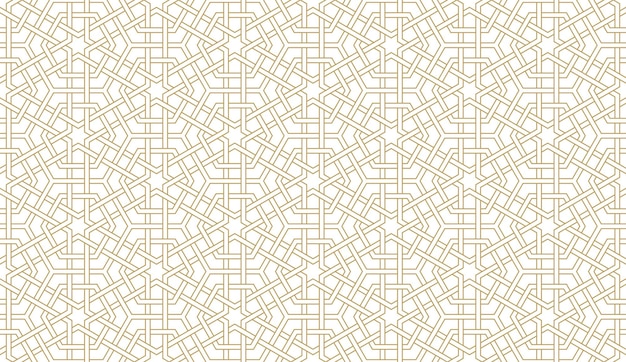 Bezproblemowy wzór geometryczny w autentycznym stylu arabskim