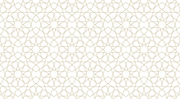 Bezproblemowy wzór geometryczny w autentycznym stylu arabskim