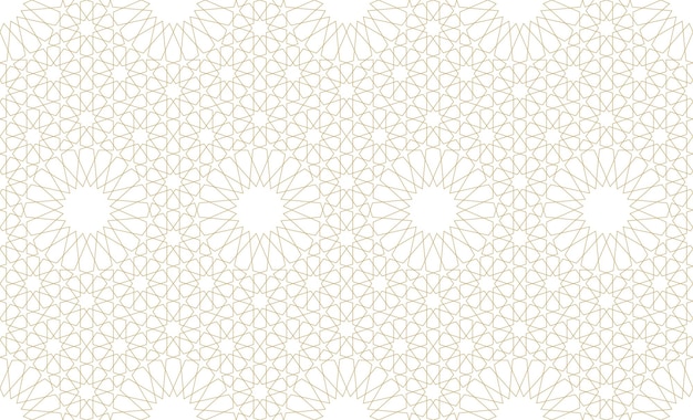 Bezproblemowy wzór geometryczny w autentycznym stylu arabskim