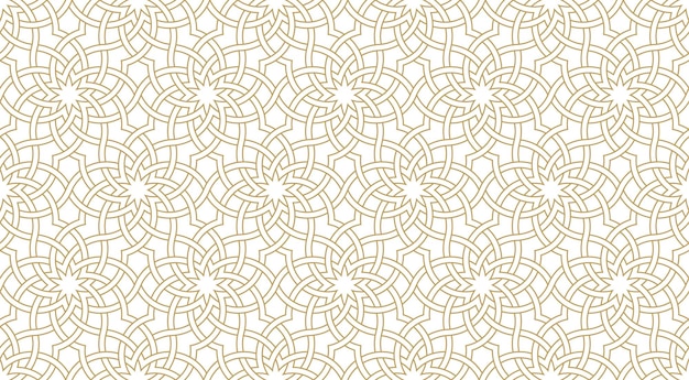 Bezproblemowy wzór geometryczny w autentycznym stylu arabskim