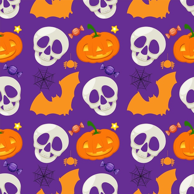 Bezszelestny wzór na temat Halloween