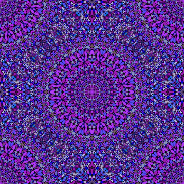 Bezszwone geometryczne orientalne mandale z ozdobą kwiatową