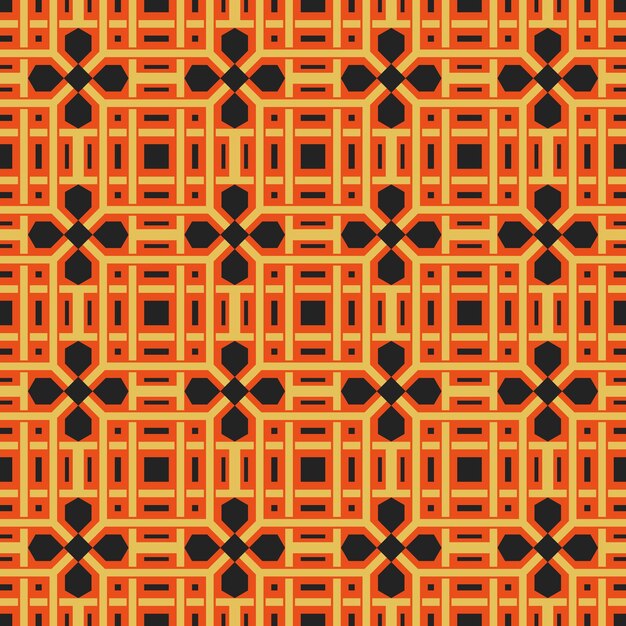 Bezszwowa tekstura z czerwonym arabskim ornamentem Wektor orientalny geometryczny wzór mozaiki