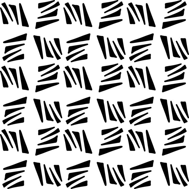 Bezszwowe abstrakcyjne geometryczne ręcznie rysowane wzór