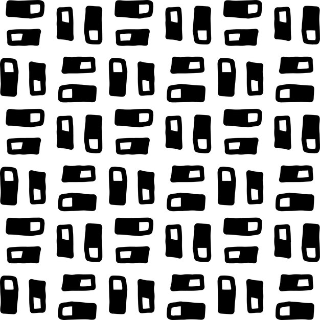 Bezszwowe abstrakcyjne geometryczne ręcznie rysowane wzór