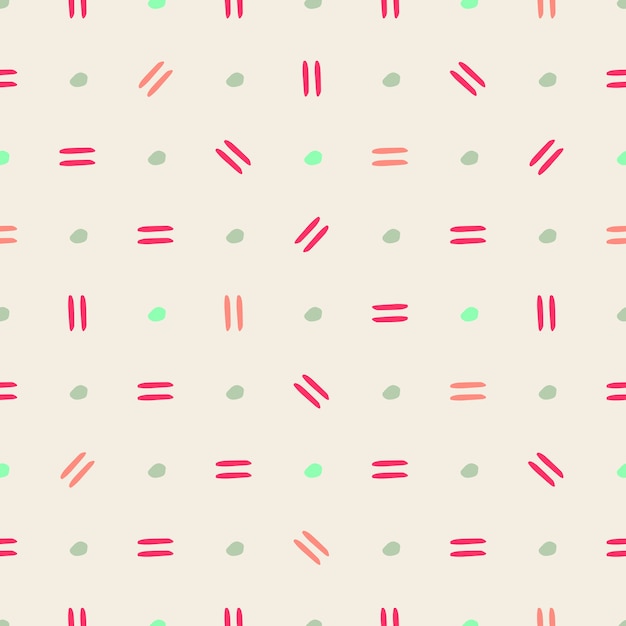 Plik wektorowy bezszwowe kolorowy streszczenie tło wzór z linii i kropka