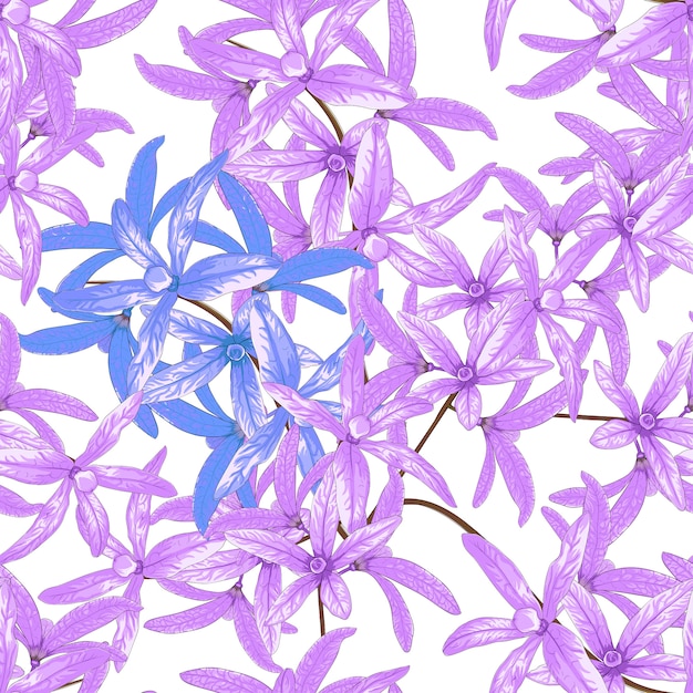 Bezszwowe Kwiaty Petrea Volubilis Kwiaty