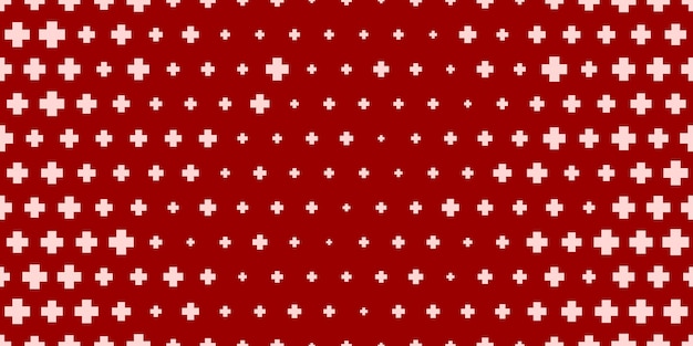 Bezszwowe tło szpitalne z symbolami plus