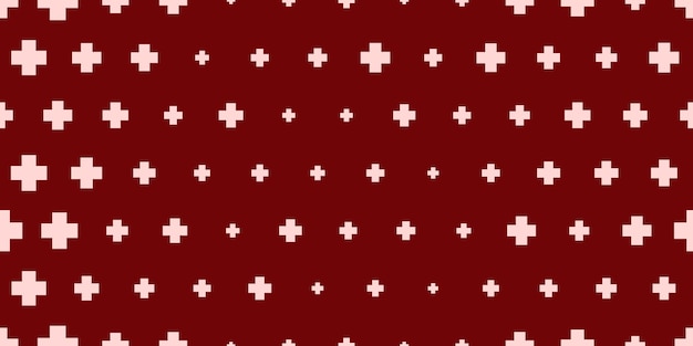Bezszwowe tło szpitalne z symbolami plus