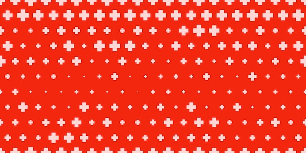 Bezszwowe tło szpitalne z symbolami plus