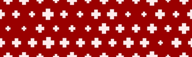 Bezszwowe tło szpitalne z symbolami plus