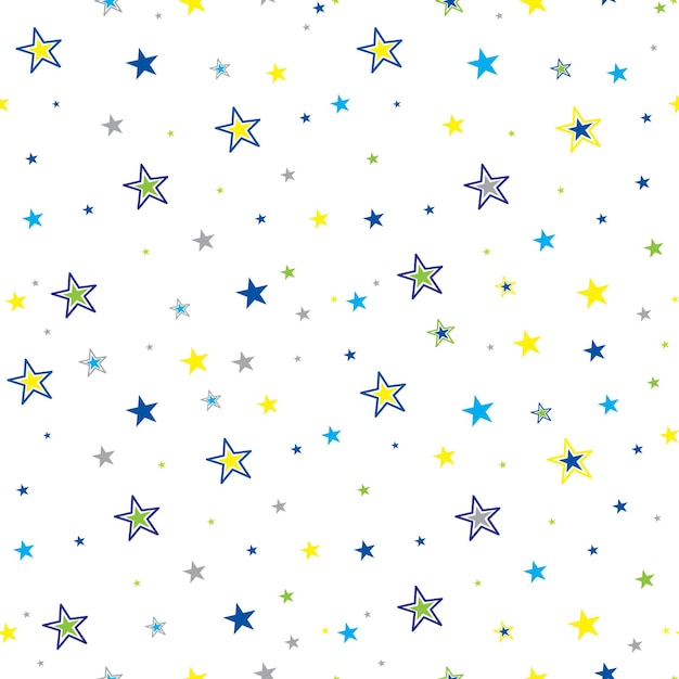Plik wektorowy bezszwowe tło z dekoracyjną gwiazdą na papierowe opakowanie na prezent, papier dekoracyjny