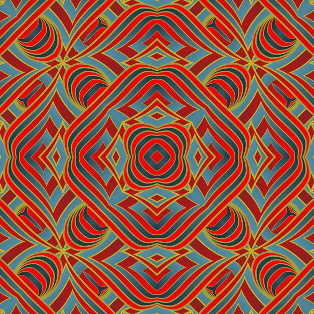 Bezszwowe wektor abstrakcyjny wzór symetryczne geometryczne tło z powtarzającymi się elementami