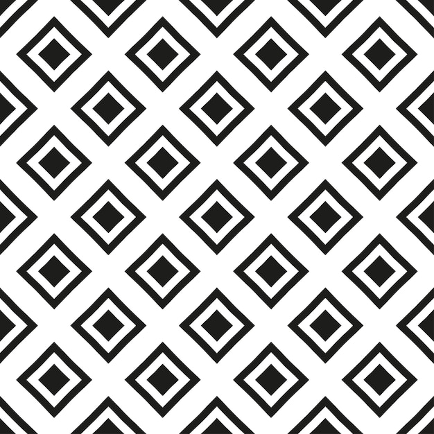 Bezszwowy abstrakcyjny wzór geometryczny wektor, czarno-biała tekstura