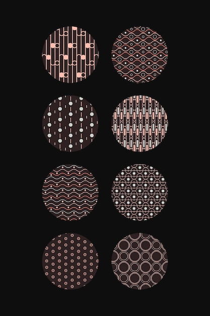 Bezszwowy geometryczny odznaka wektor zestaw