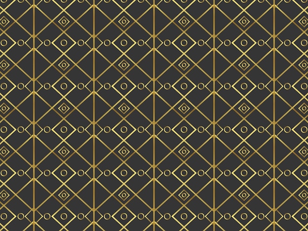 Bezszwowy Geometryczny Wzór Tekstylnego Złota