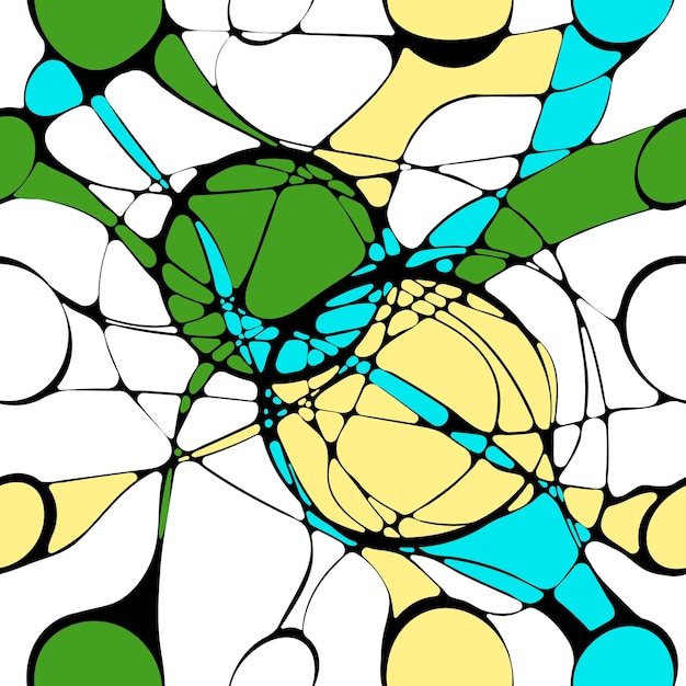 Bezszwowy kolorowy wzór neurograficzny