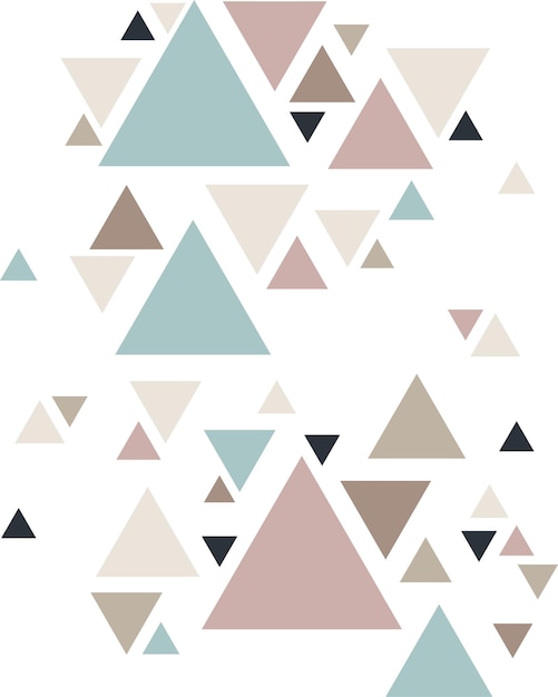 Bezszwowy wzór geometryczny z trójkątami i kwadratami ilustracji wektorowych