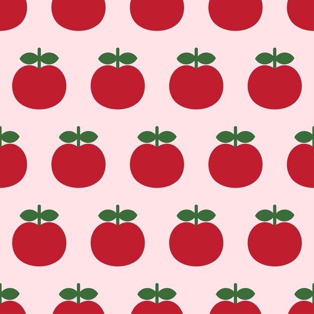 Bezszwowy wzór jabłka w minimalistycznym