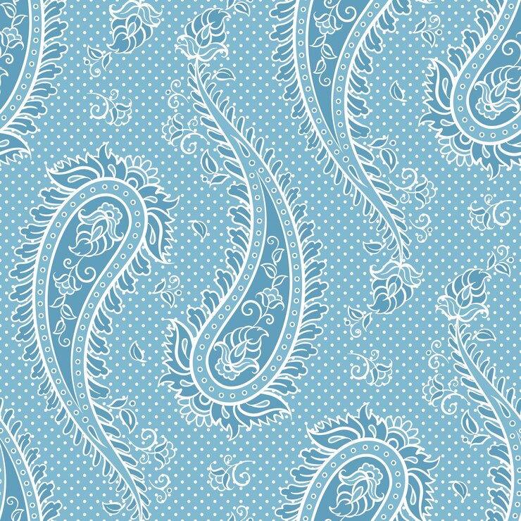 Wektor bezszwowy wzór paisley ozdobne tło dla tkaniny w pastelowych kolorach ilustracji wektorowych