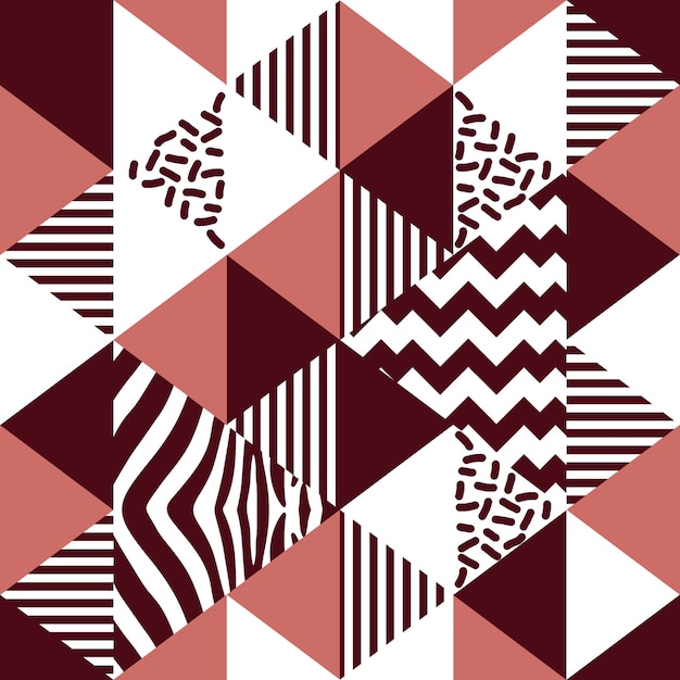 Bezszwowy wzór trójbok multicolor