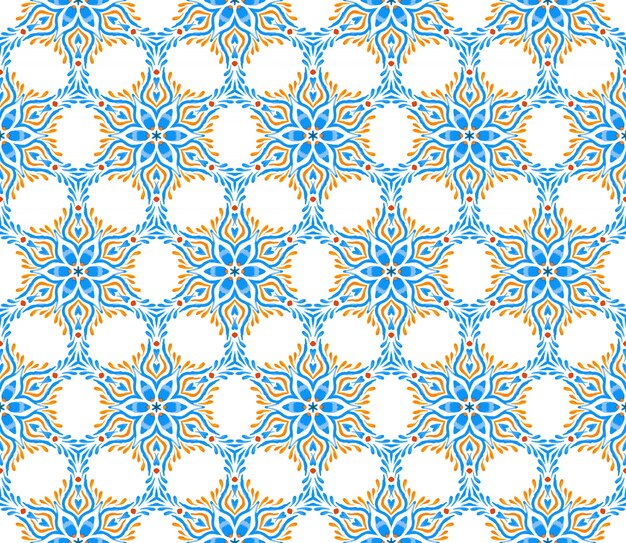Bezszwowy wzór Vintage ozdobne elementy Rysowane ręcznie tło Islam Arabic Arabskie indyjskie motywy ozdobne Idealne do drukowania na tkaninie lub papierze