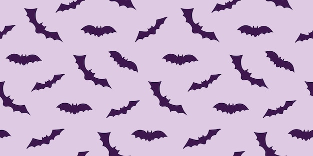 Bezszwowy wzór z nietoperzami do dekoracji halloween
