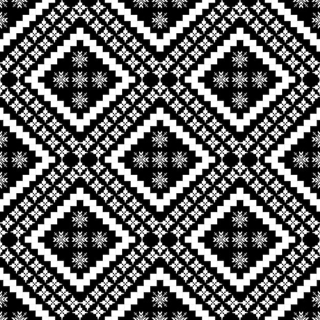 bezszwowy wzór z wizerunkiem białego geometrycznego ozdoby