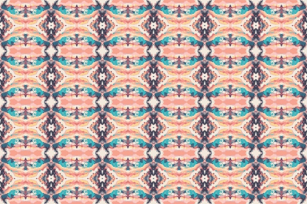 Bezszwowy wzórgeometryczny tribalgeometryczny batik ikataztec styletniczny wzór boho