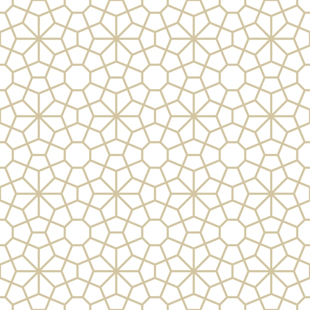 Bezszwy abstrakcyjny wzór geometryczny w stylu arabskim