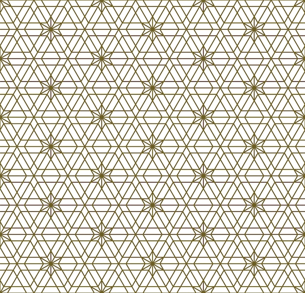 Bezszwy geometryczny wzór w japońskim stylu Kumiko zaiku