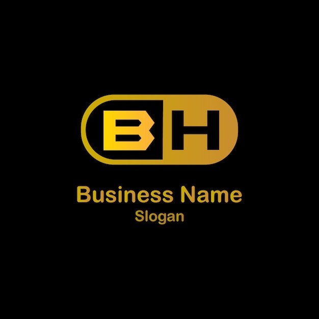 Plik wektorowy bh116 (logotyp litery bh)