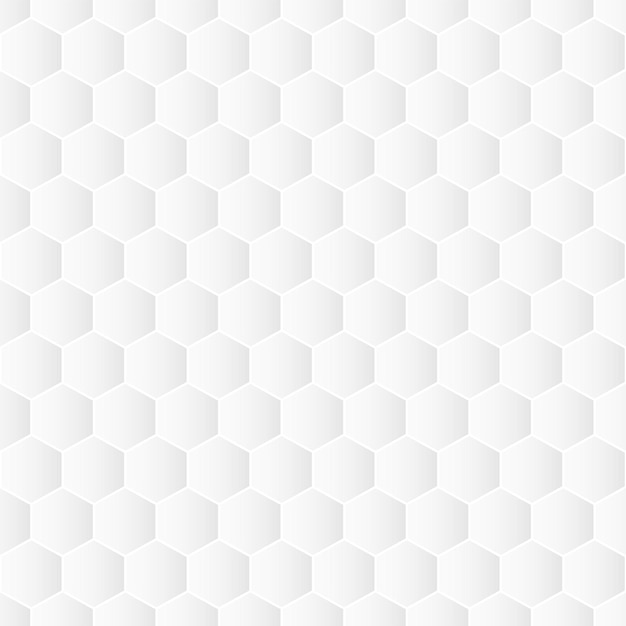 Biała dekoracyjna tekstura geometryczna Bezszwowy sześciokątny wzór