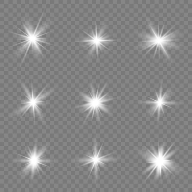 Białe Gwiazdy, światło, Rozbłysk Soczewki, Błysk Słoneczny, Iskra.