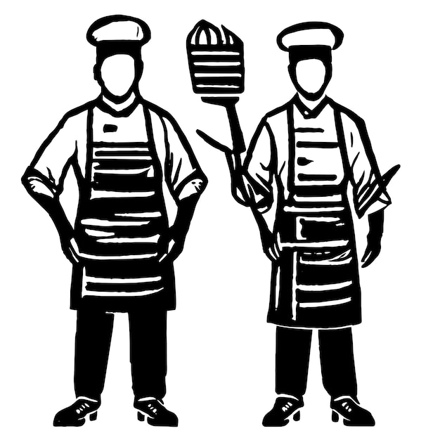 Plik wektorowy białe kurtki szefa kuchni, jednolita koszula formalna lub zestaw do gotowania szefa kuchni