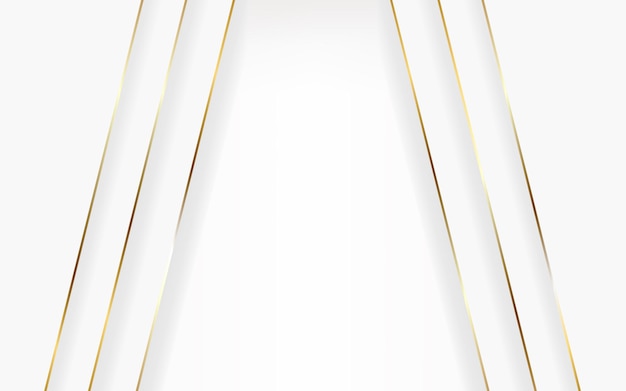 Białe Luksusowe Abstrakcyjne Tło Ze Złotymi Liniami I Cieniami