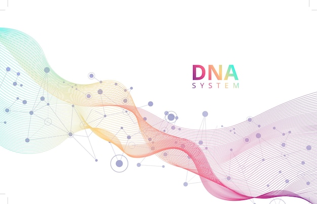 Białe Streszczenie Tło Z Systemem Genowym Cząsteczek Dna Nauki Medyczne Genetyczna Biotechnologia Chemia Biologia