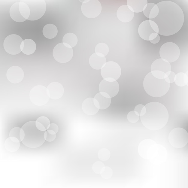 Białe światła bokeh na białym i szarym tle Światła bokeh świecące bokeh abstrakcyjne tło