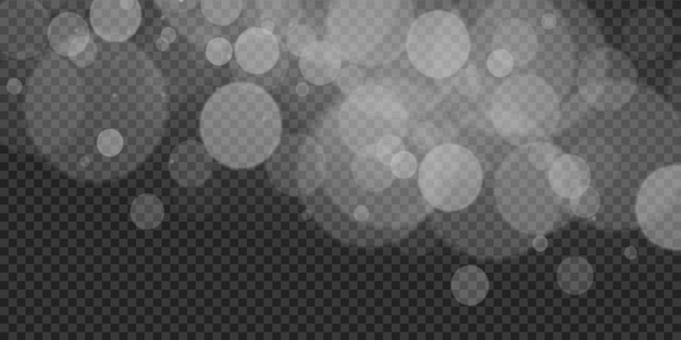 Białe światło pyłu Bokeh efekt światła tła