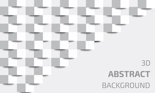 Białe tło abstrakcyjne typu wektorowego 3D