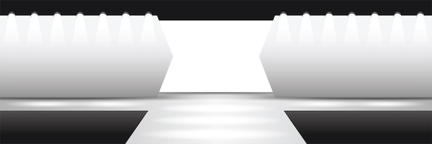 Plik wektorowy białe tło sceny mody 3d ilustracji wektorowych