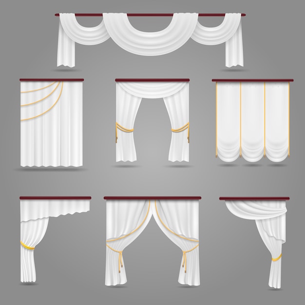 Białe zasłony draperia do pokoju weselnego