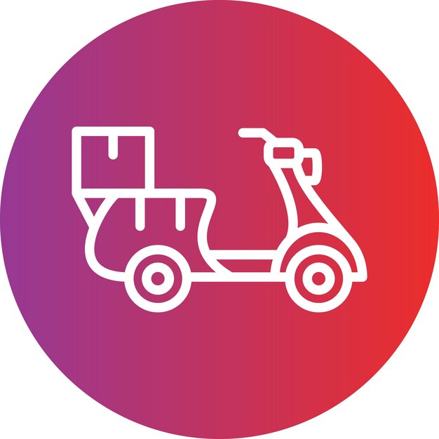 biały i czerwony skuter z czerwonym i fioletowym tłem