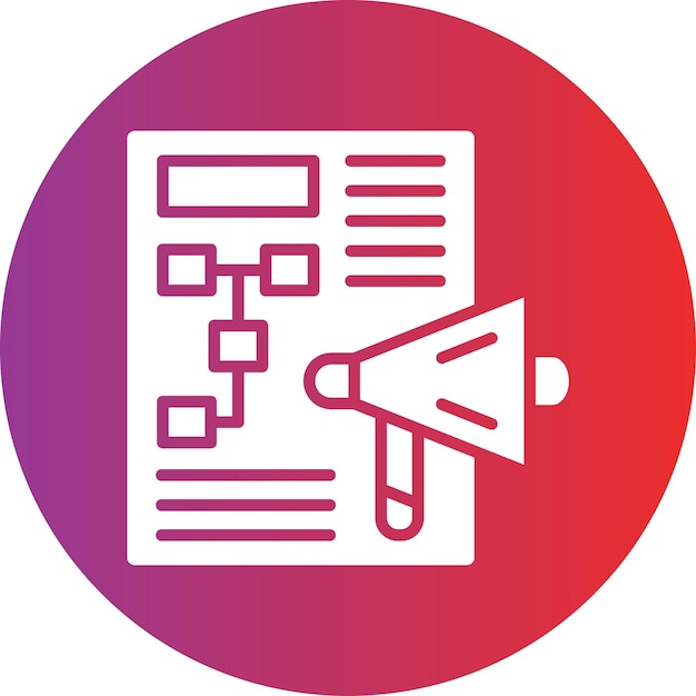 biały krąg z czerwonym kręgiem z czerwonym krągiem z diagramem na nim