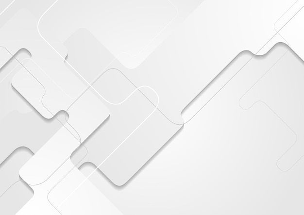 Biały tech geometryczny papierowy materiał korporacyjny tło