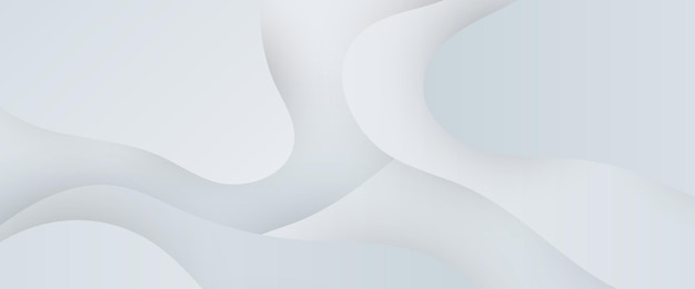 Biały wektorowy gradient abstrakcyjny baner z elementami kształtów Dla prezentacji tła tła baner broszura układ internetowy i okładka