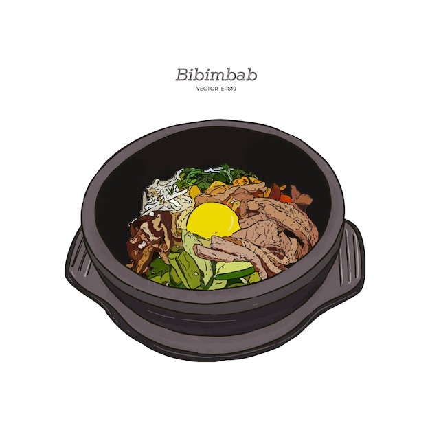 Plik wektorowy bibimbab